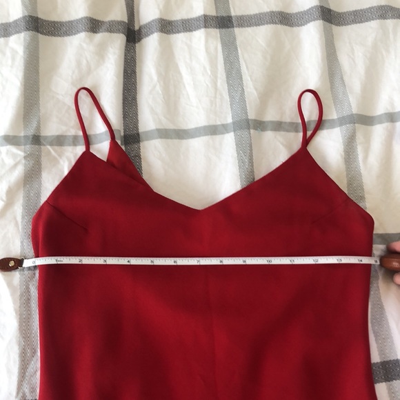 Lori Ann Red Slip Dress - Picture 4 of 4